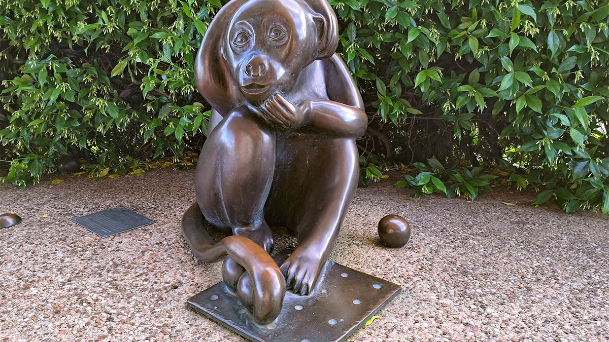Brass Monkey Sculpture by Chris Humphreys