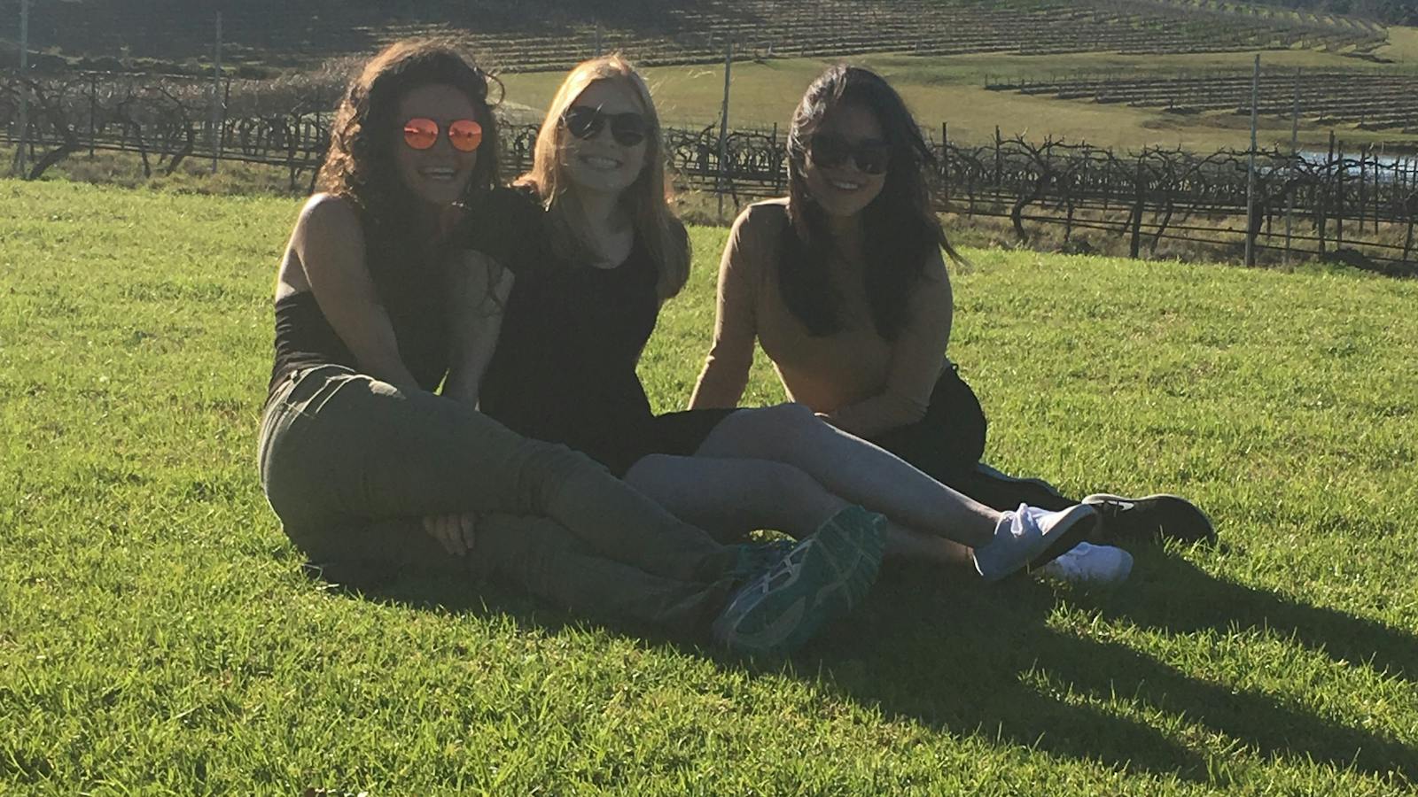 Relaxing on the Hunter Valley trip