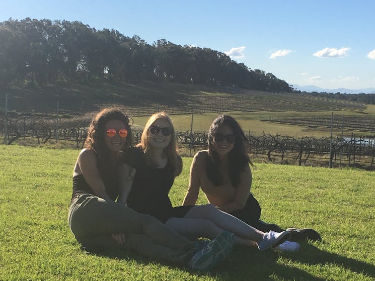 Relaxing on the Hunter Valley trip