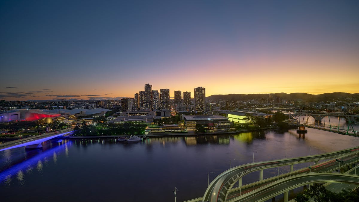 Soak in the views of the Brisbane River.