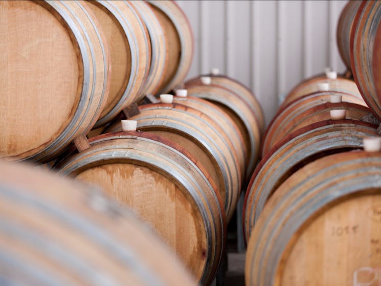 Barrels of wine