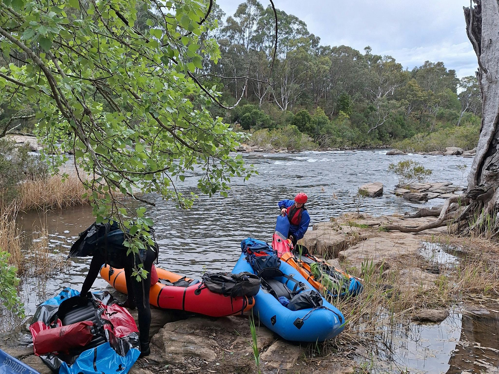 packrafting on the Mitchell River