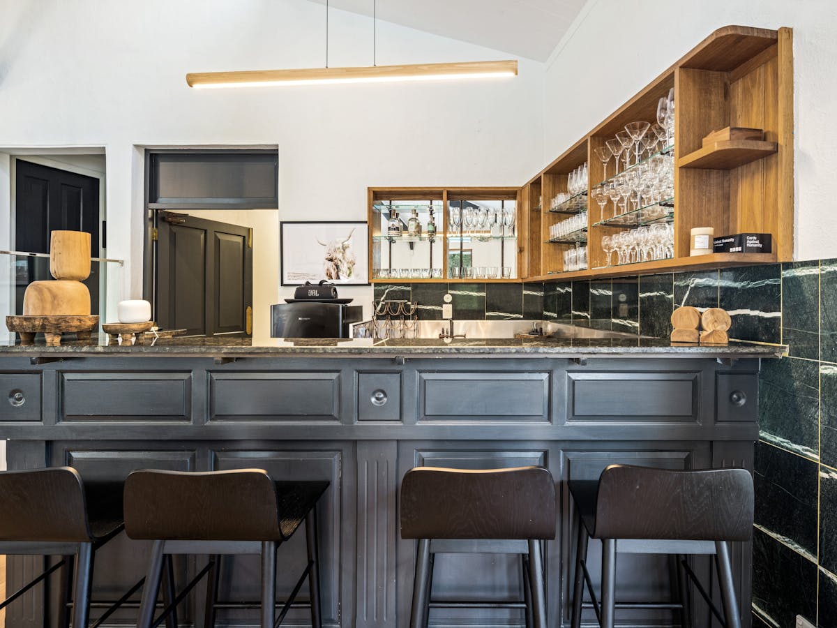 The bar located in the formal lounge.