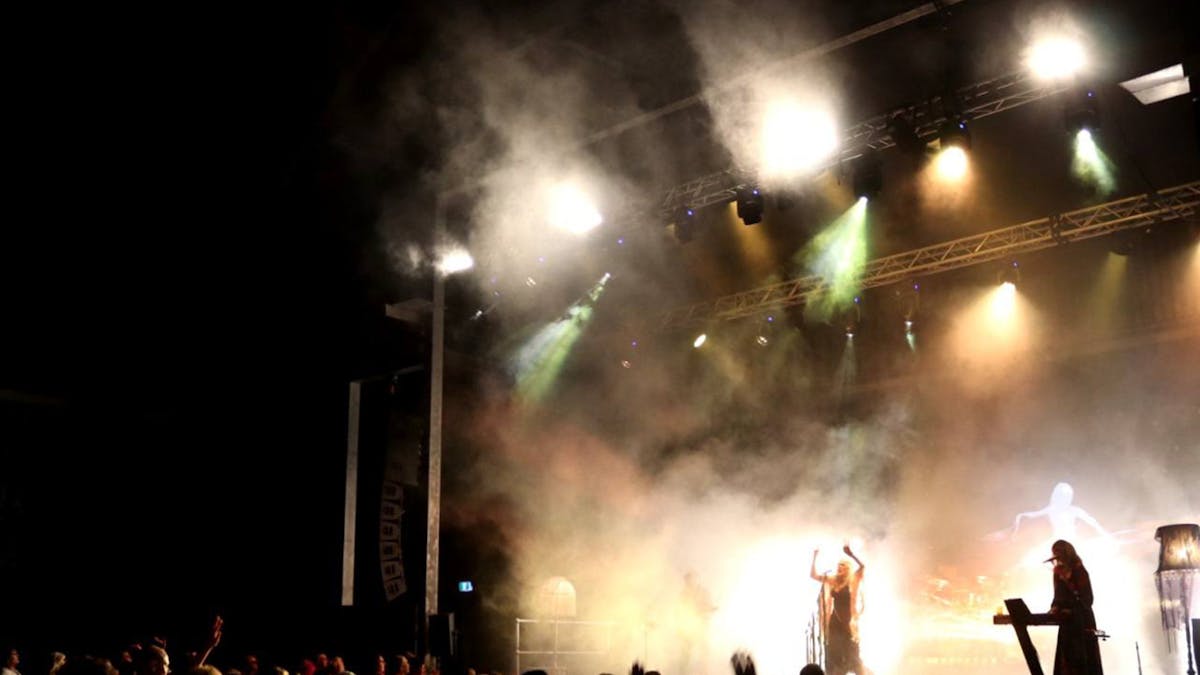 Fleetwood Mac Tribute Band on stage in front of large audience