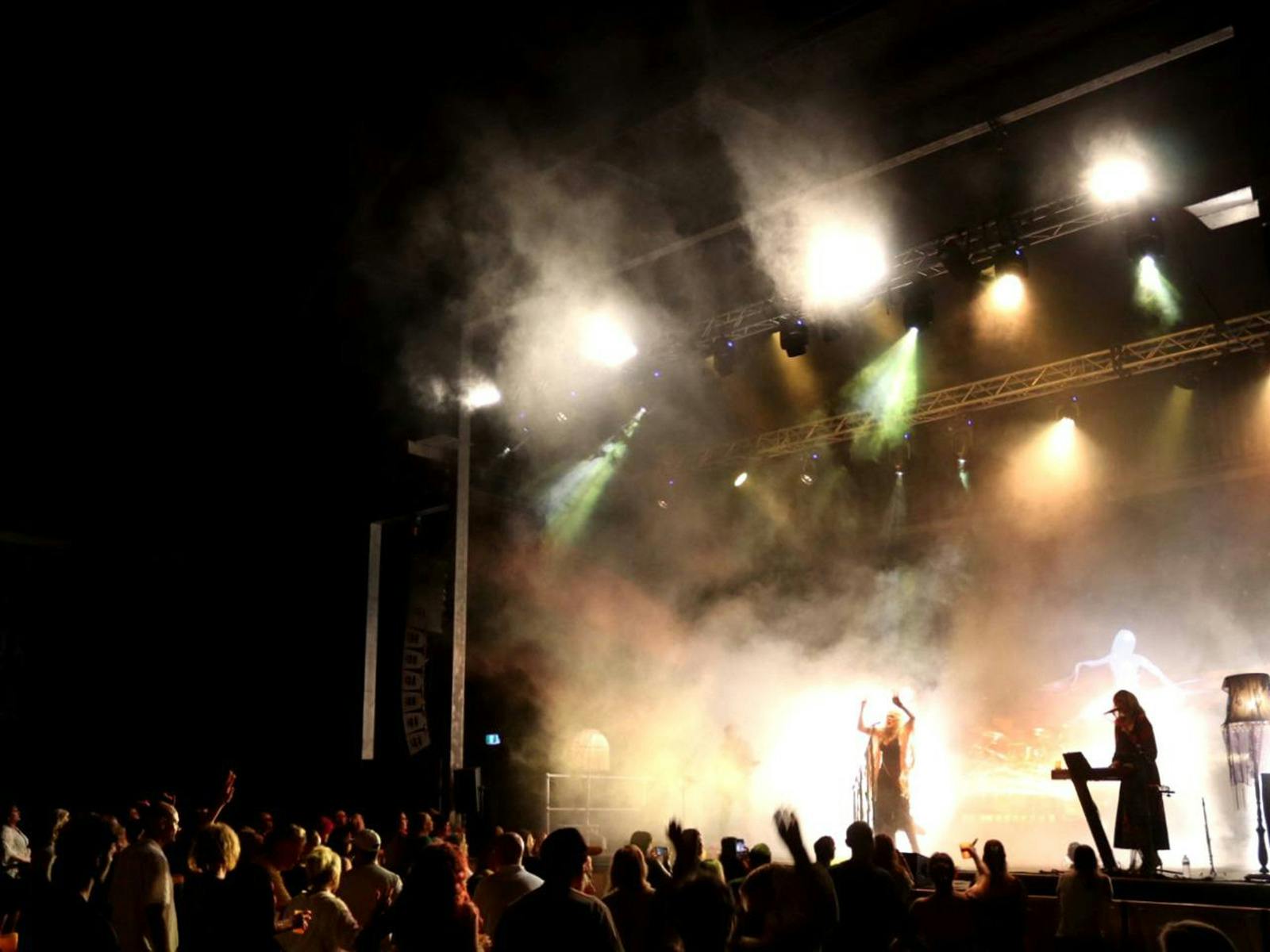Fleetwood Mac Tribute Band on stage in front of large audience