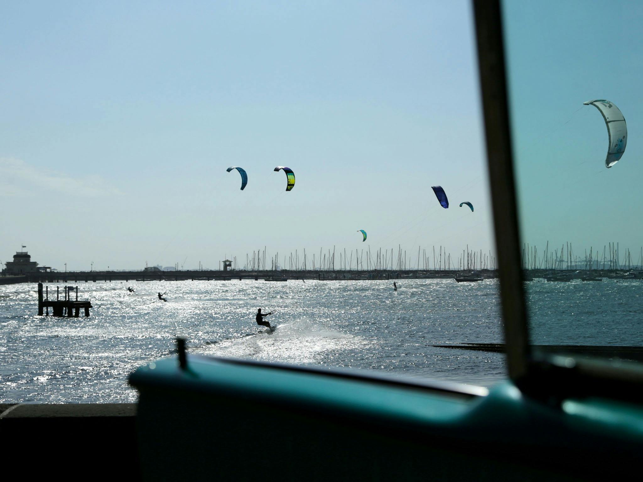 Kitesurfing, Middle Park.