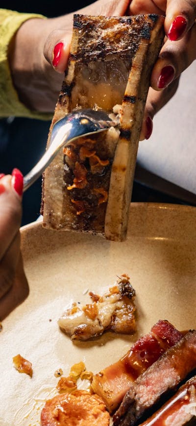 Steak marrow