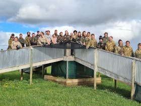 Team building exercise.