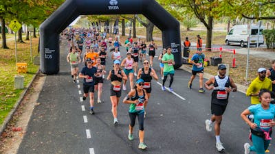 Participants running