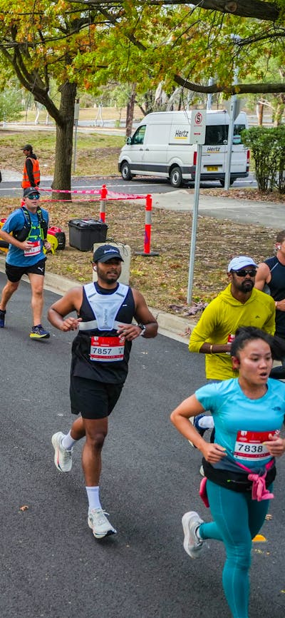Participants running