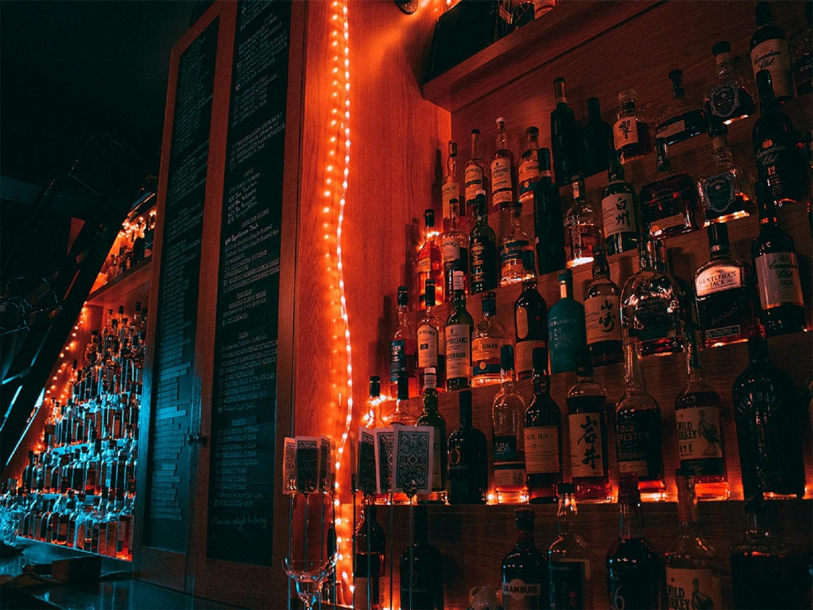 Variety of drinks at the Bar