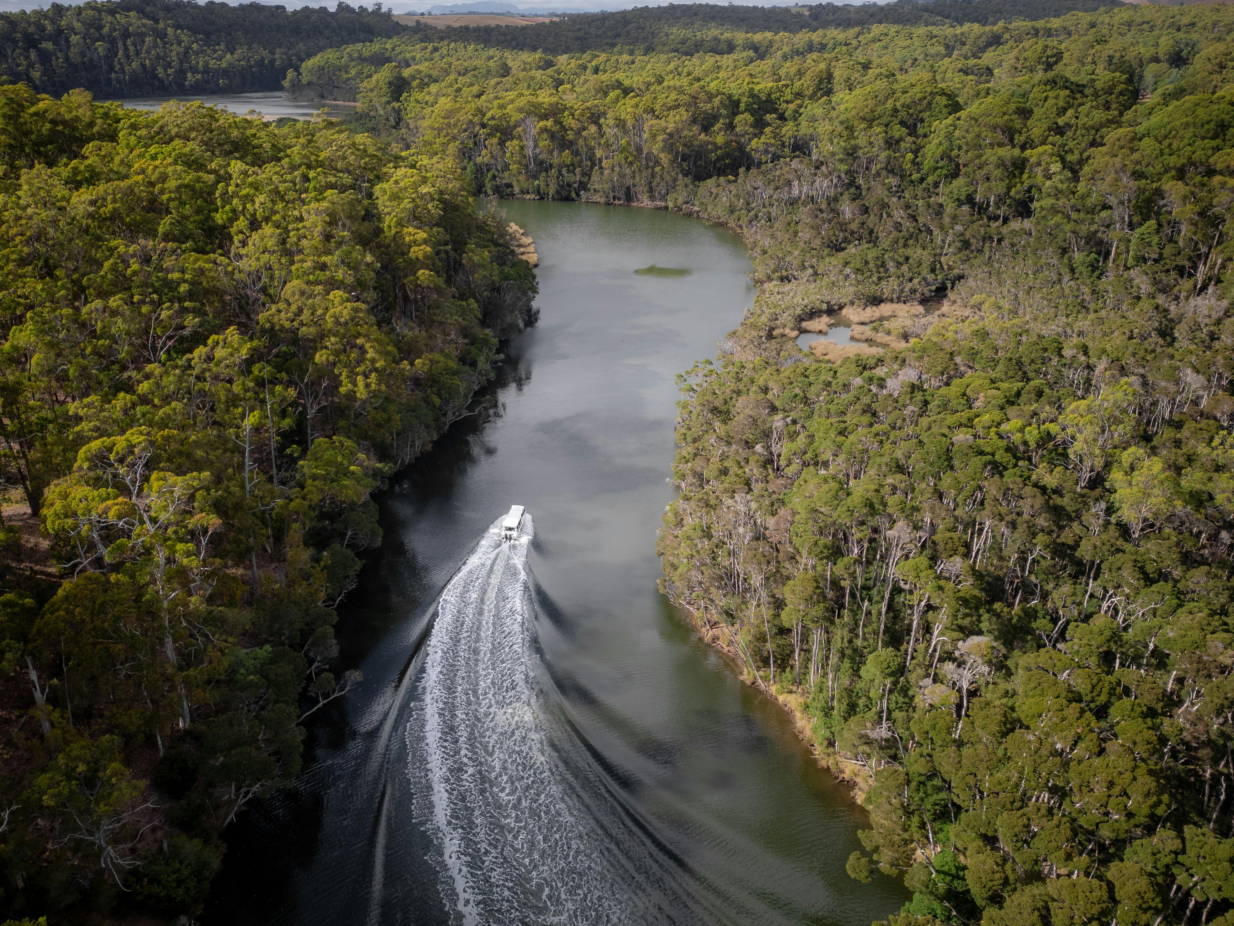 Twilight Light up Leven River North West Coast