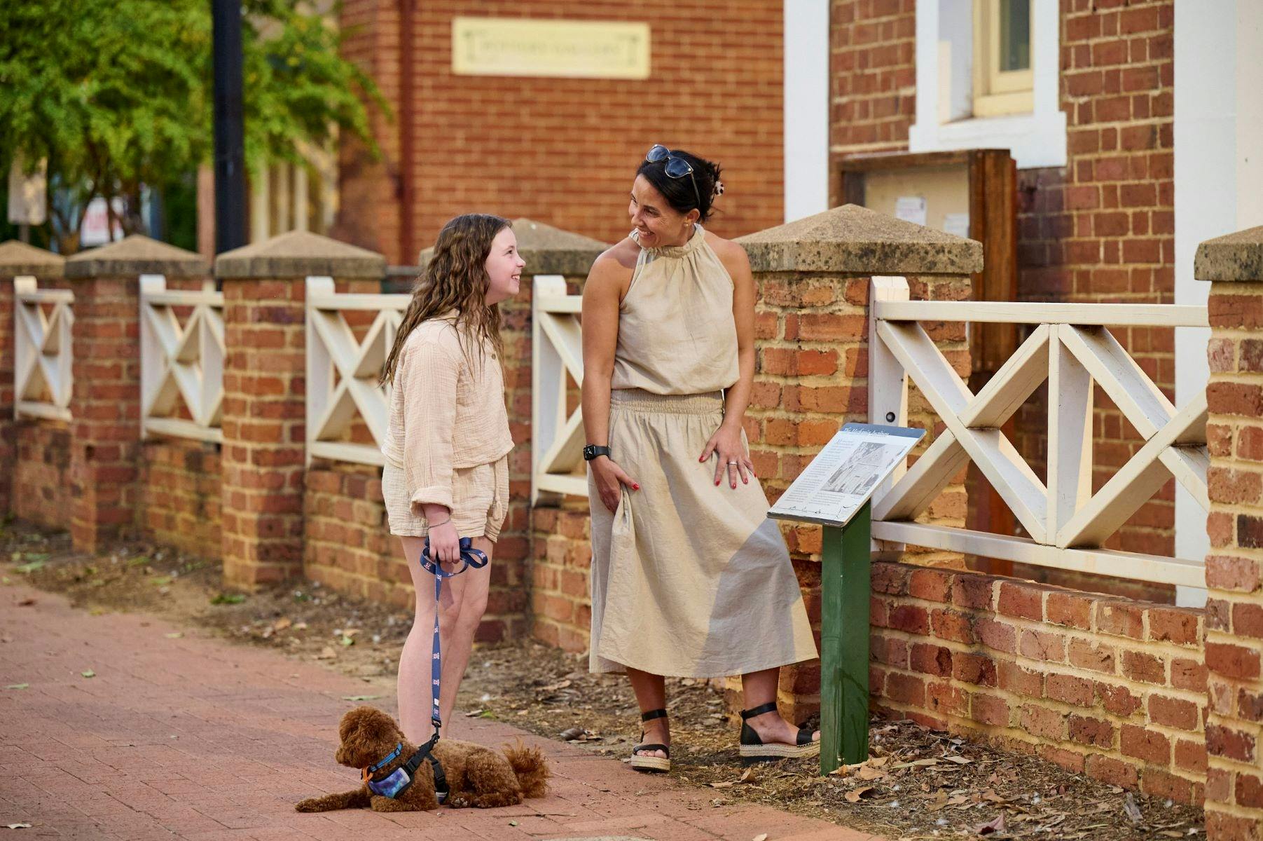 Guildford Mechanics Institute walk trail plaque