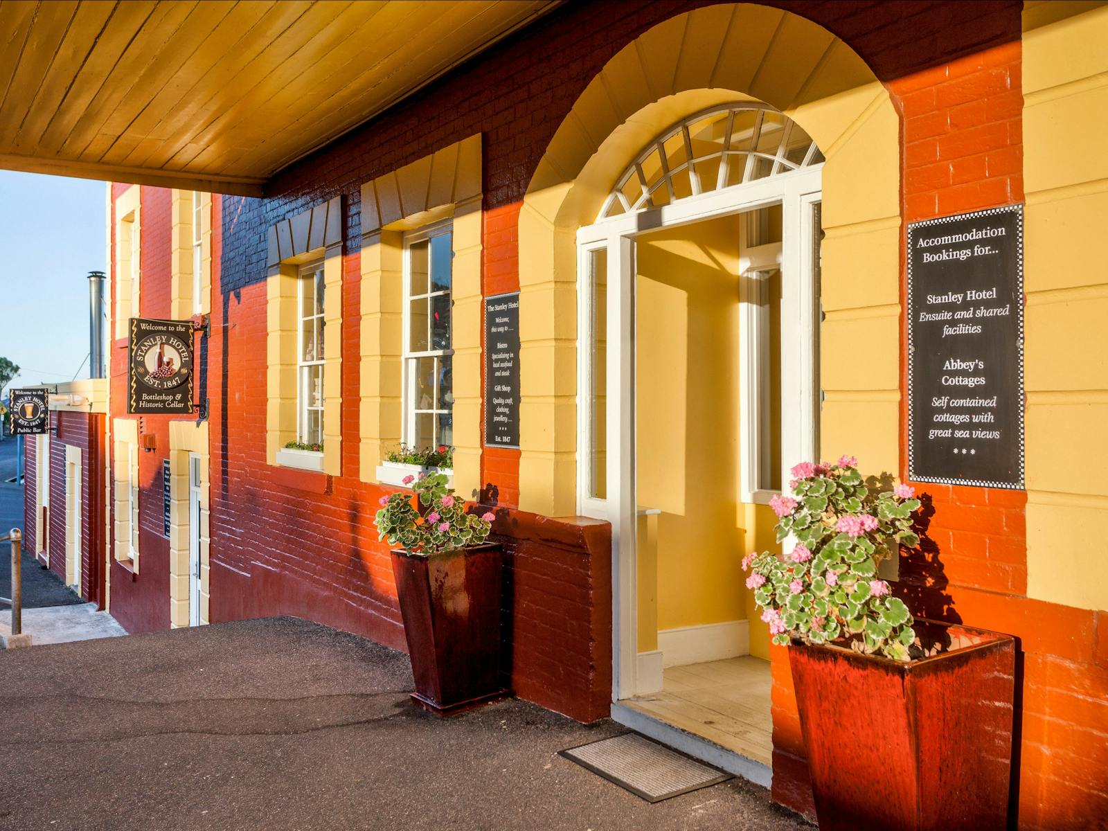 A warm welcome awaits at the Stanley Hotel