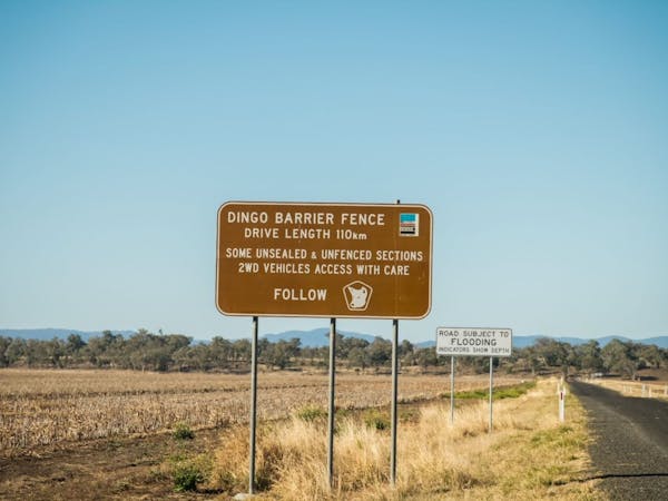 Wild dog barrier on sale fence