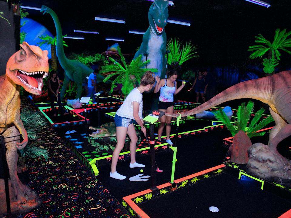 Jurrasic Putt Putt - Glow in the dark Dinosaur theme