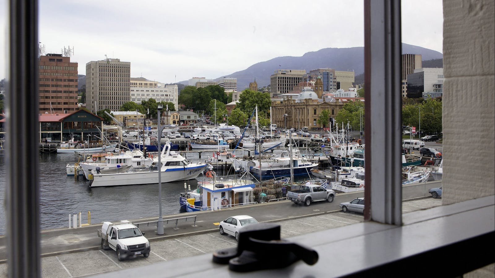 Waterfront view of Hobart docks