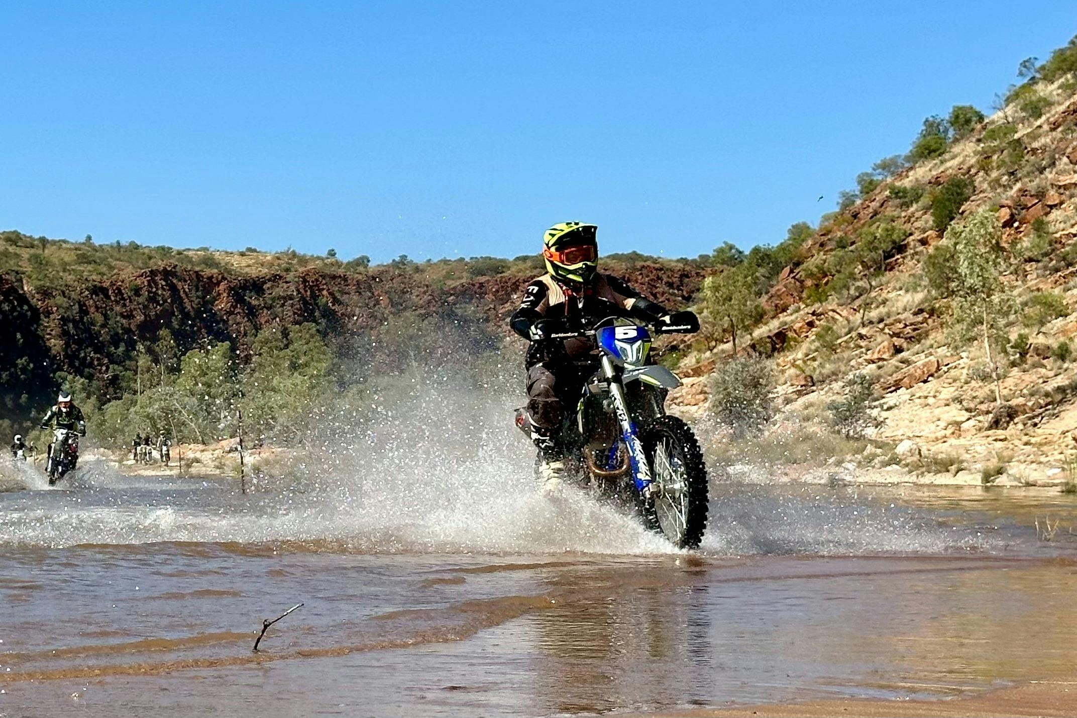 Water crossing in Finke Gorge National Park