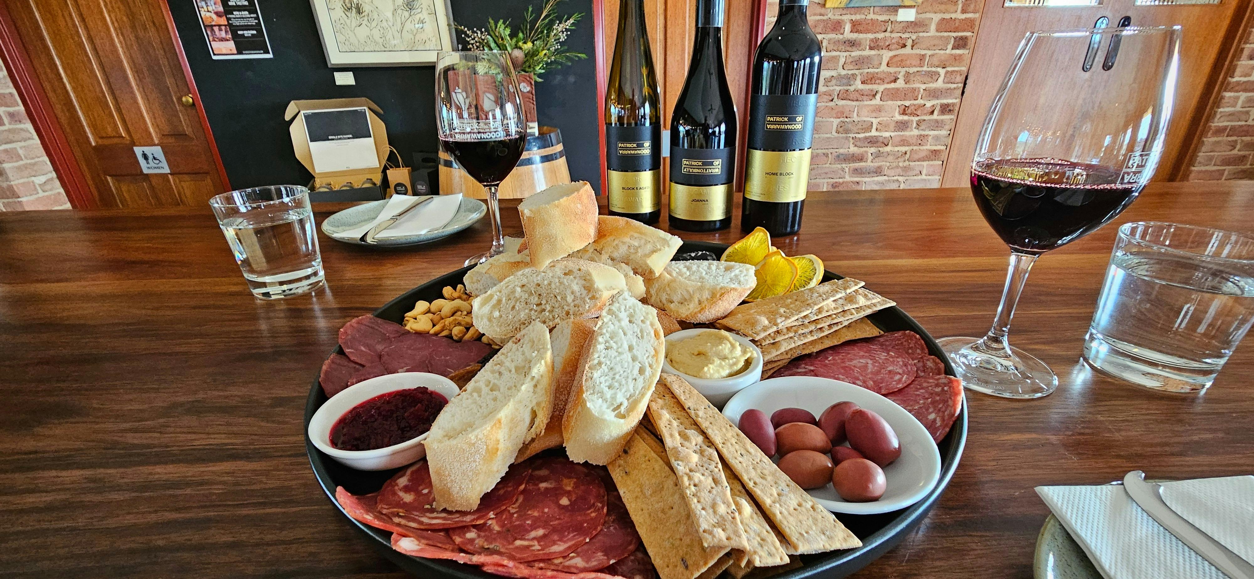 A delicious platter from Patrick of Coonawarra