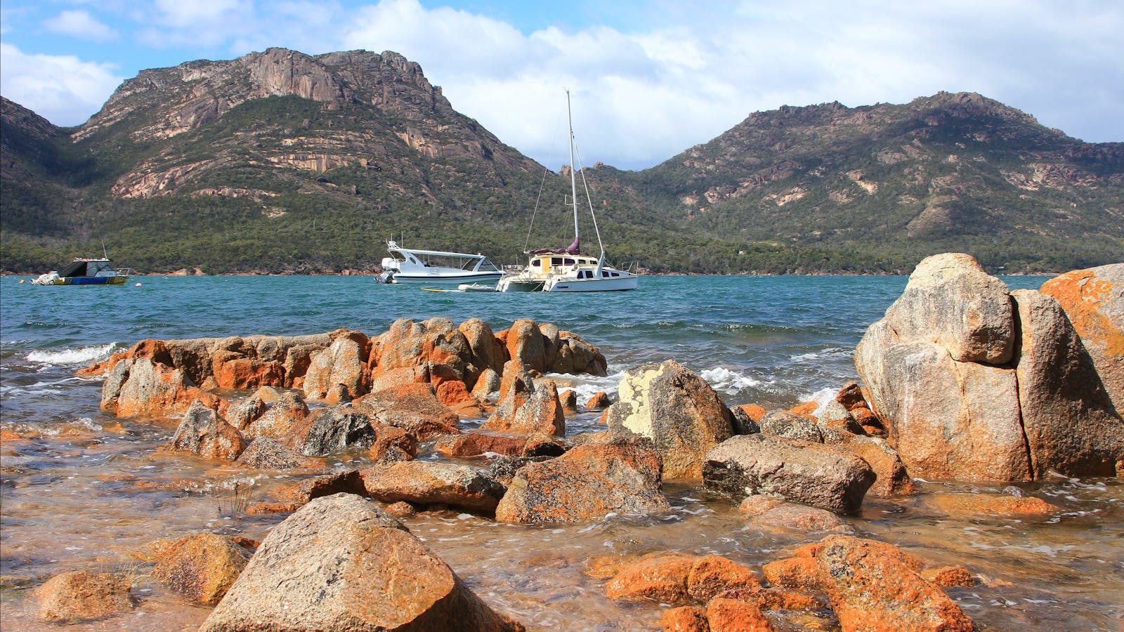 The Hazards Freycinet National Park on Tasmania Wilderness Explorer tours with Spirit Safaris
