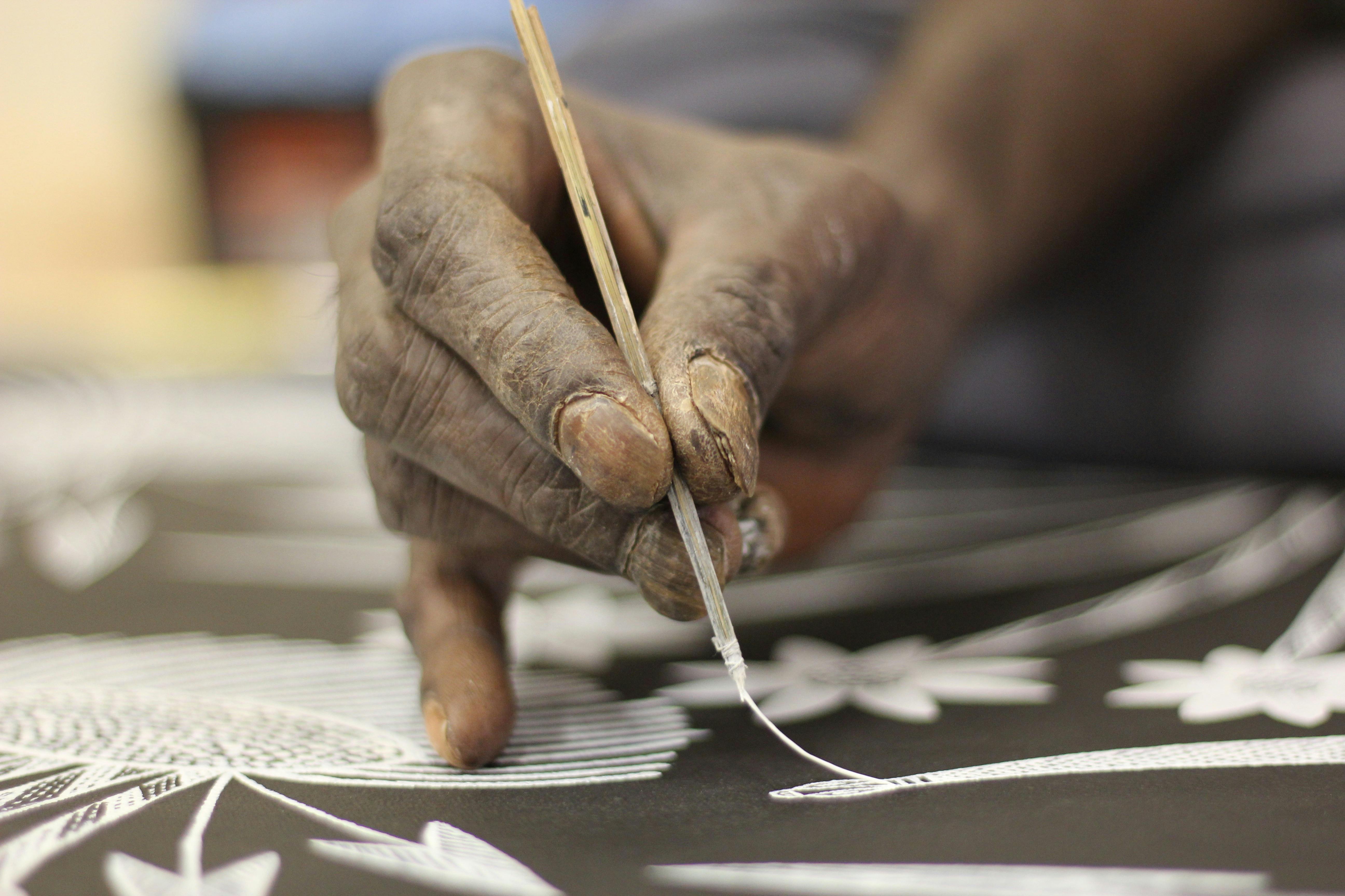 Artist painting