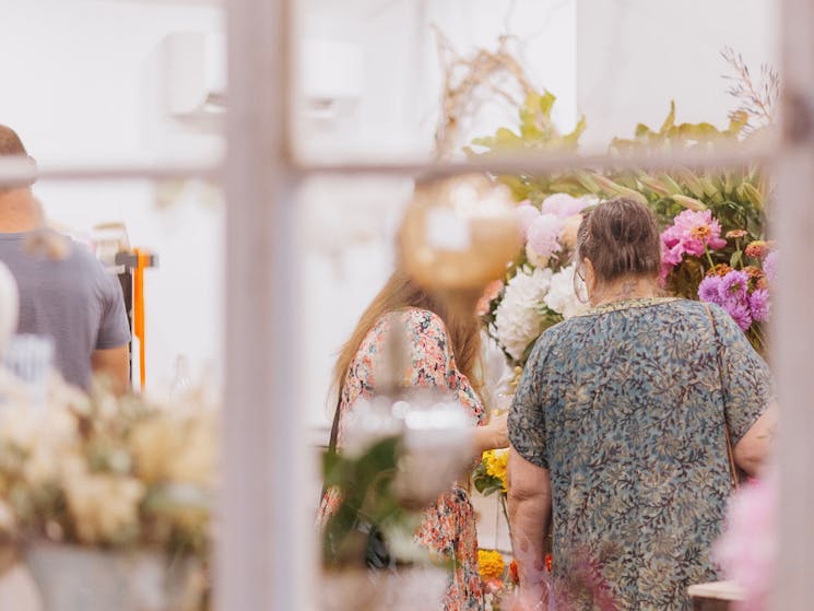 Fresh flowers from the local florist at M|Arts Precinct