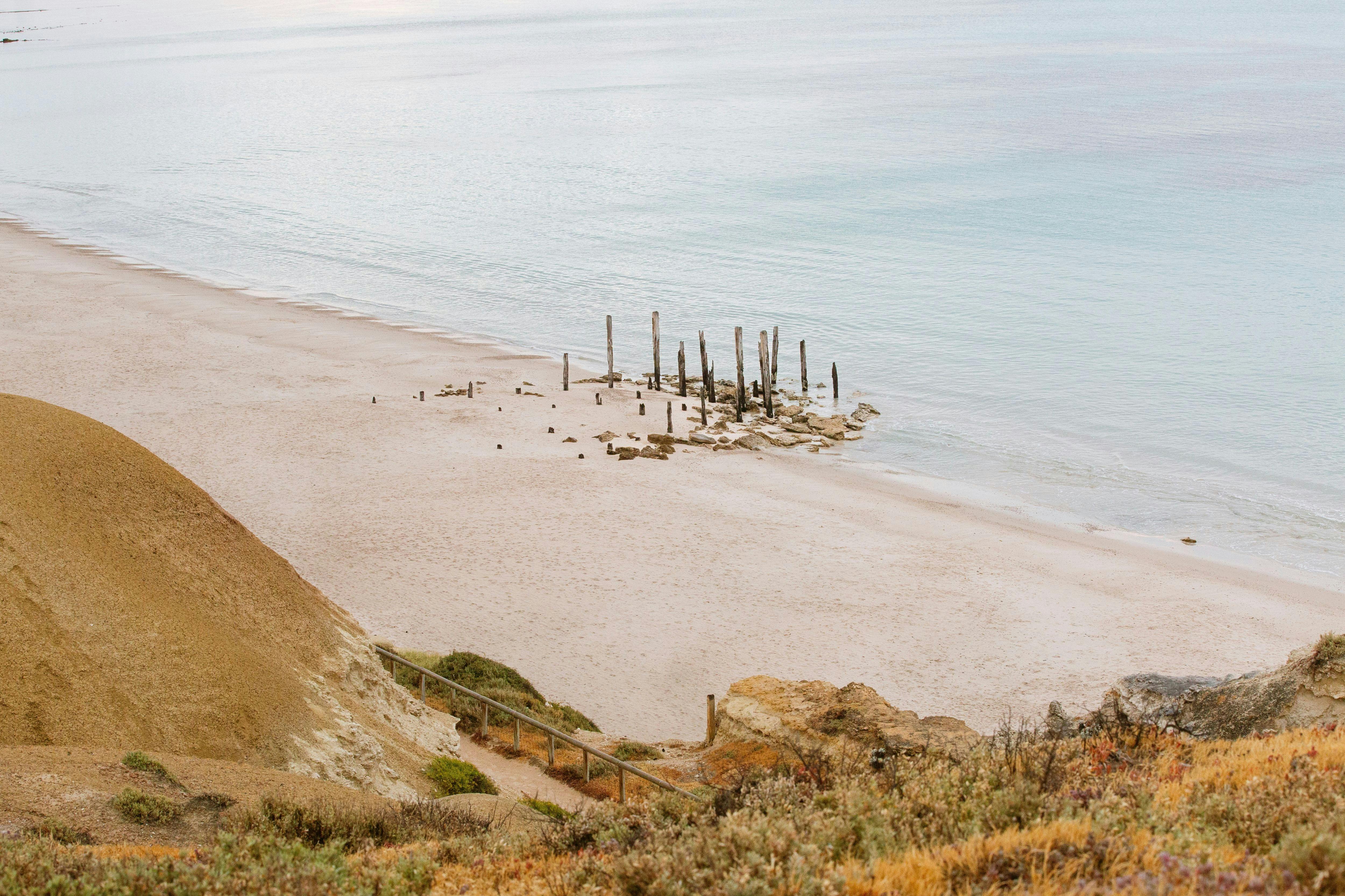 View of Star of Greece ship wreck at Port Willunga