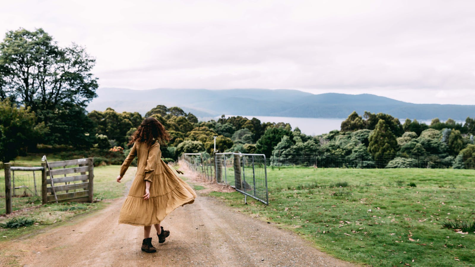 Look out over the mountains and ocean