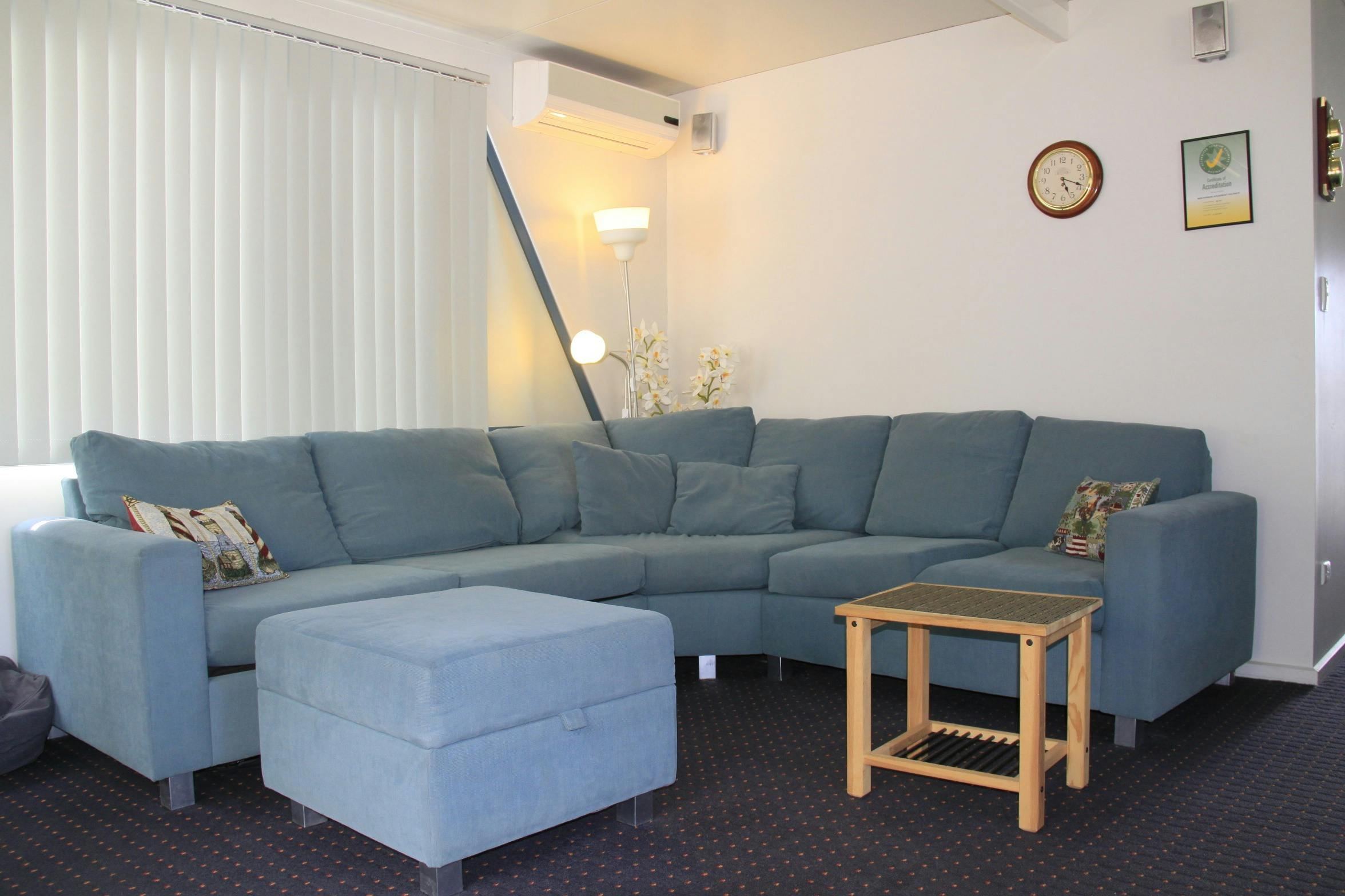 Lounge with sofa bed