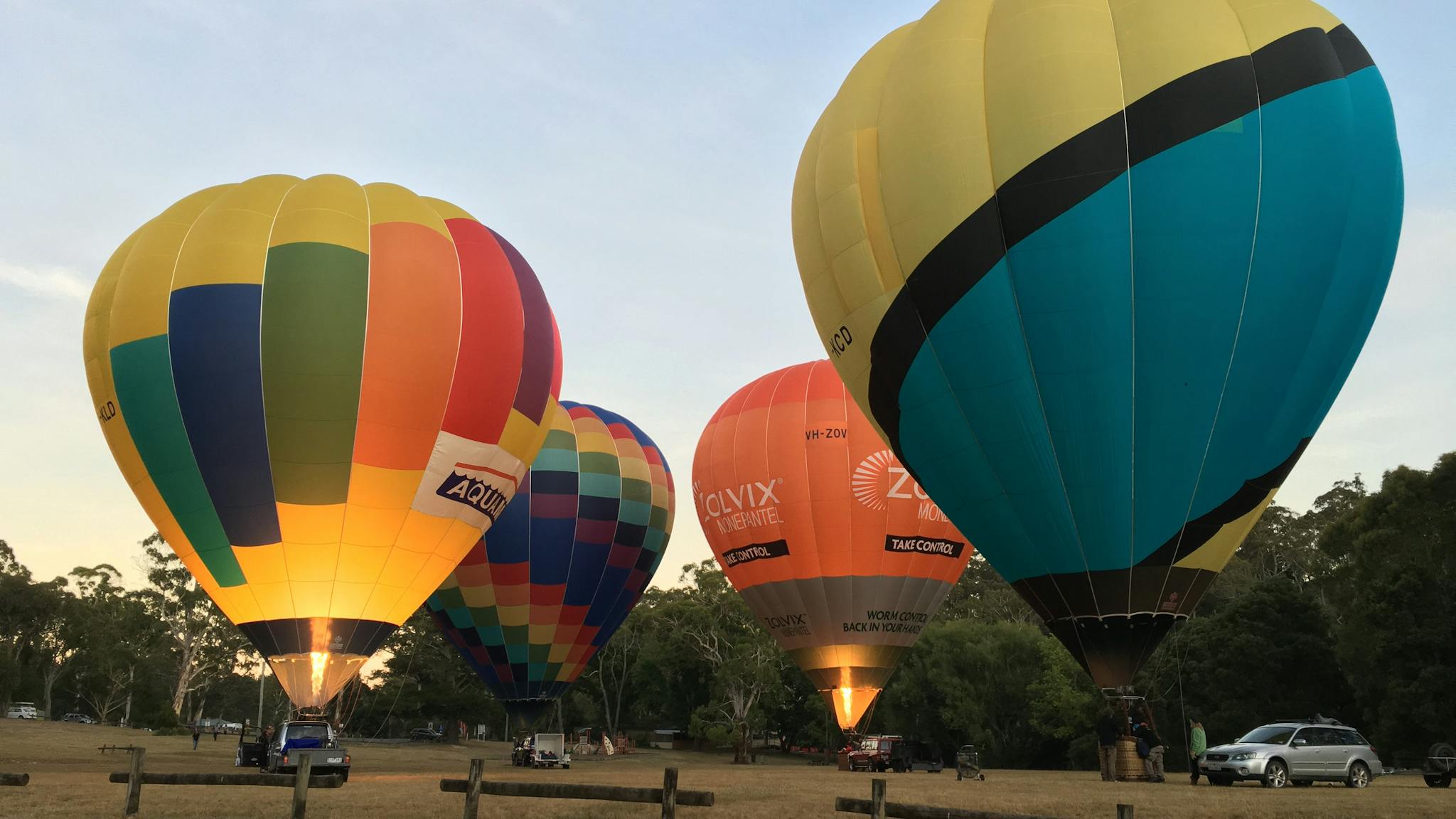 Hot air ballooning Daylesford