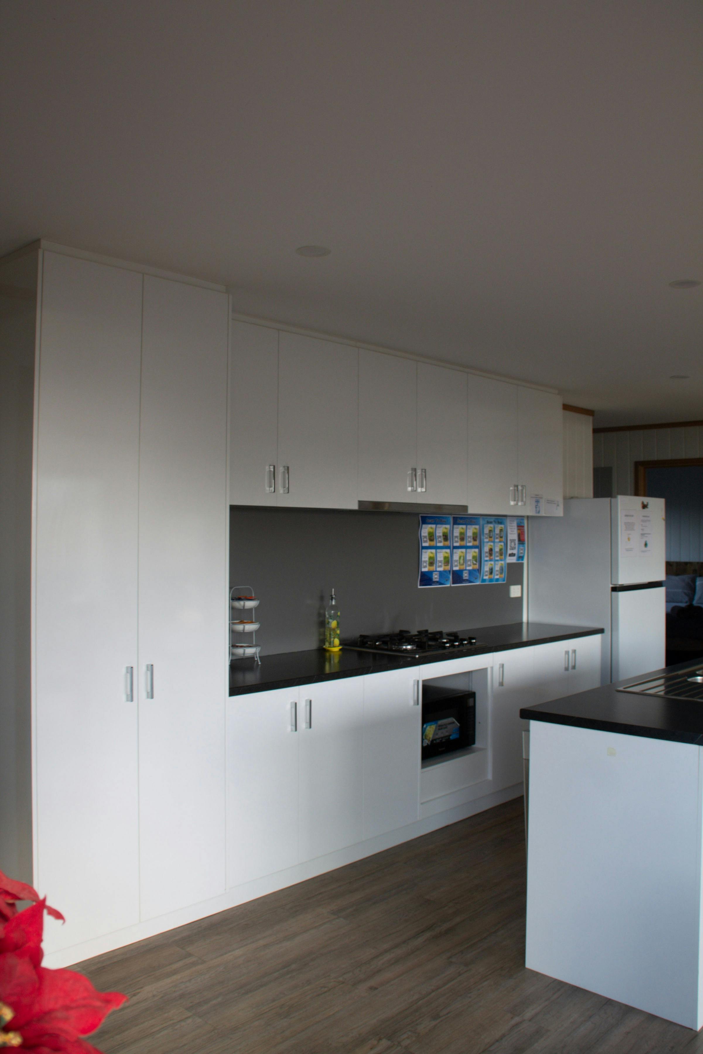 Modern kitchen and cooking area inside 1 Seaviews Possum