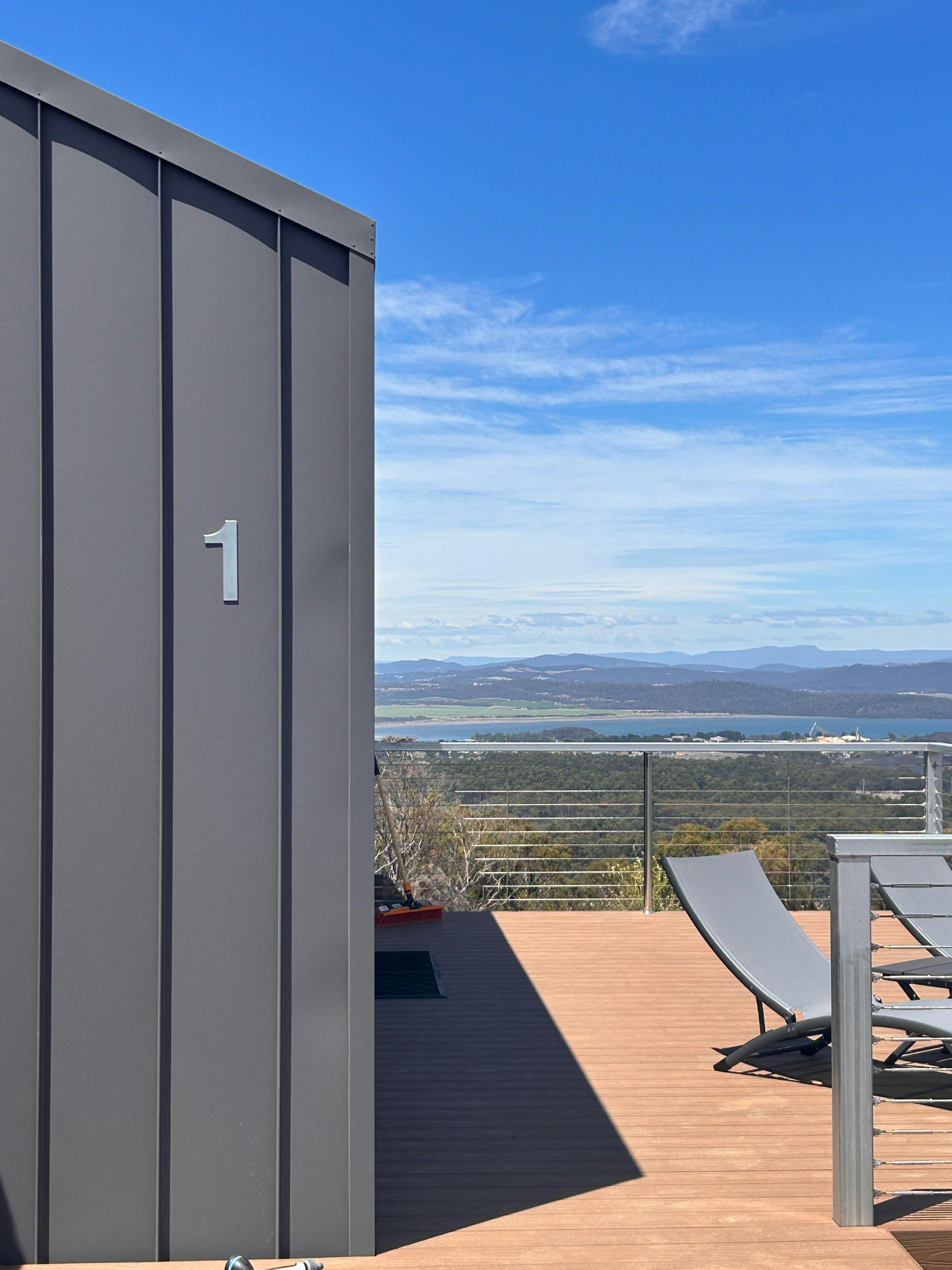 Pod 1 easy access, same breathtaking deck views ✨