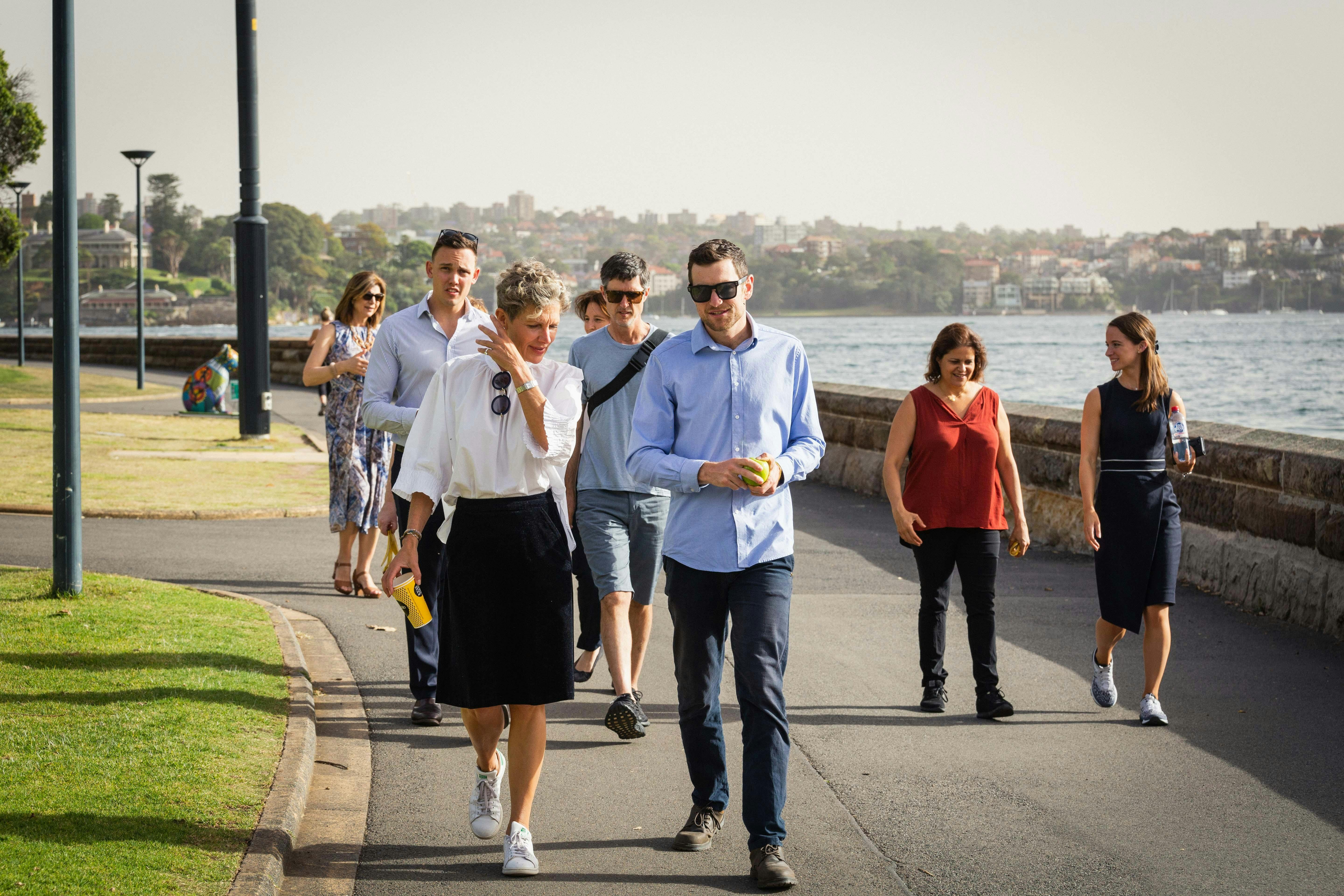 Making new connections while walking Sydney's stunning harbour foreshore