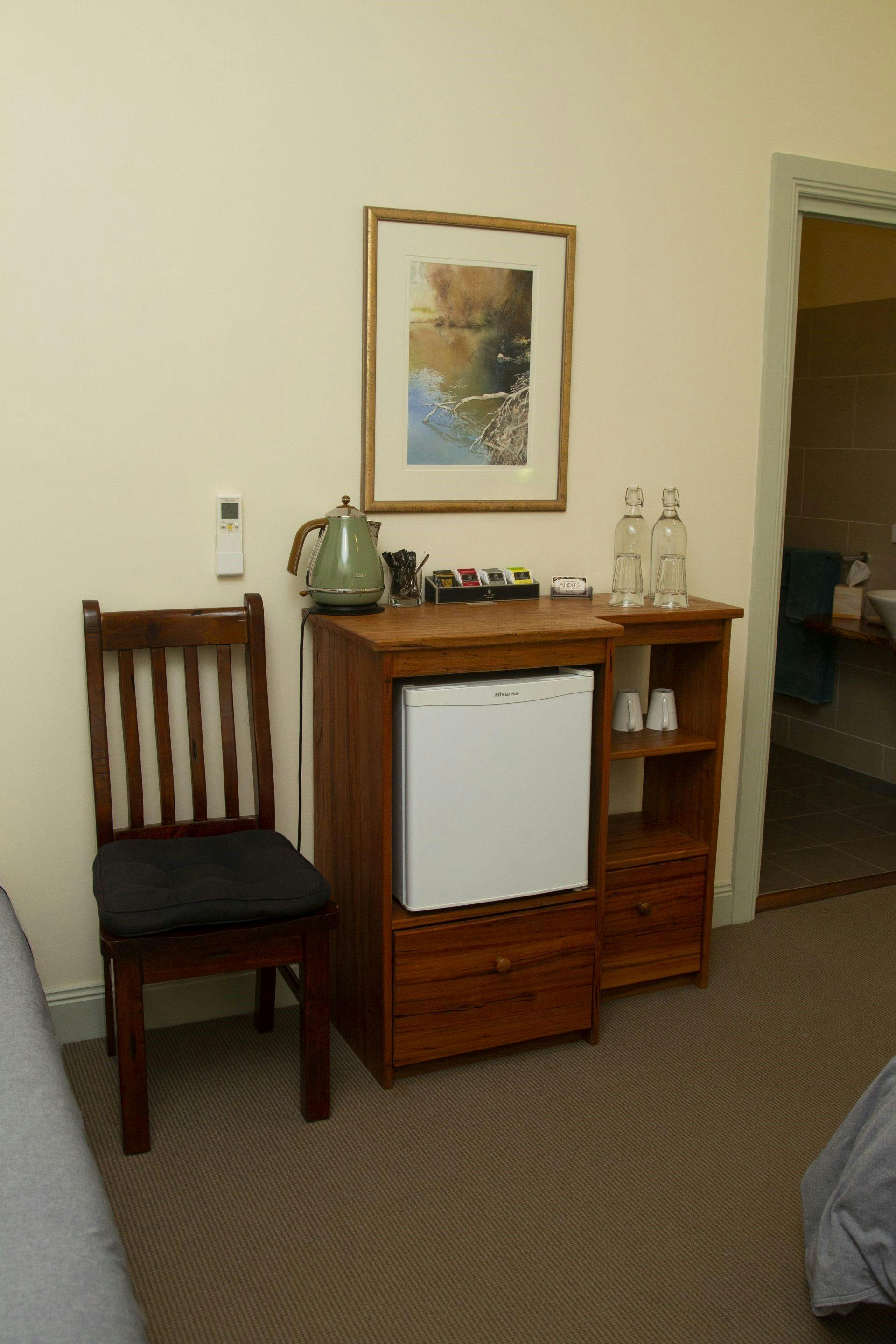 Photo of the mini bar facilities