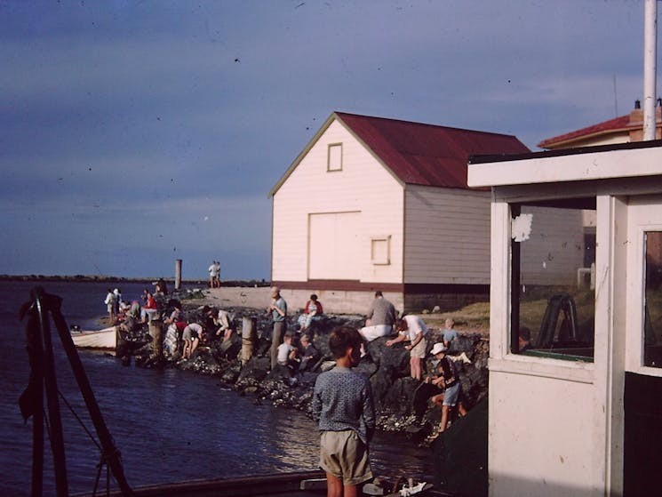 Fishing at Co-Op Jetty 1960s