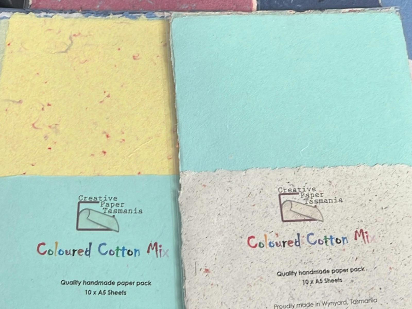 Arrange of paper products and paper packs available in our gift shop