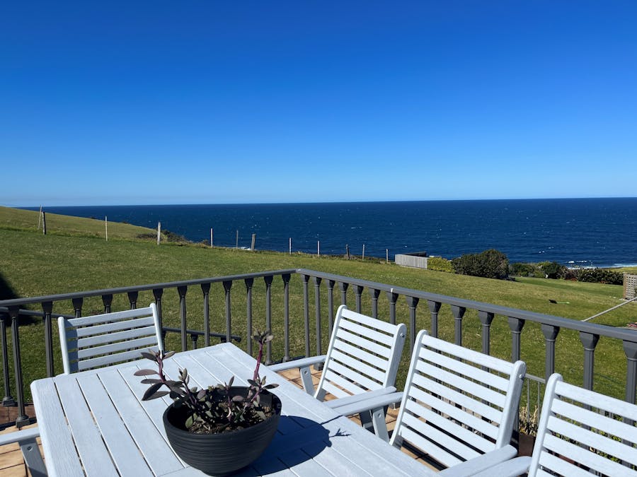 North Facing Balcony & Yard