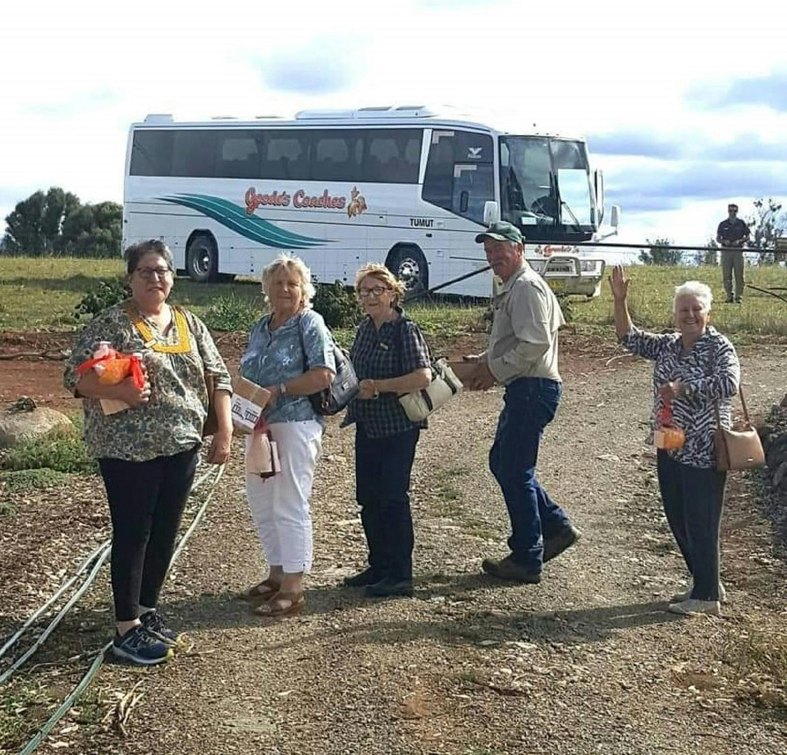 Coach tour departing from eucalyptus oil distillery demonstration and eucalyptus product shopping