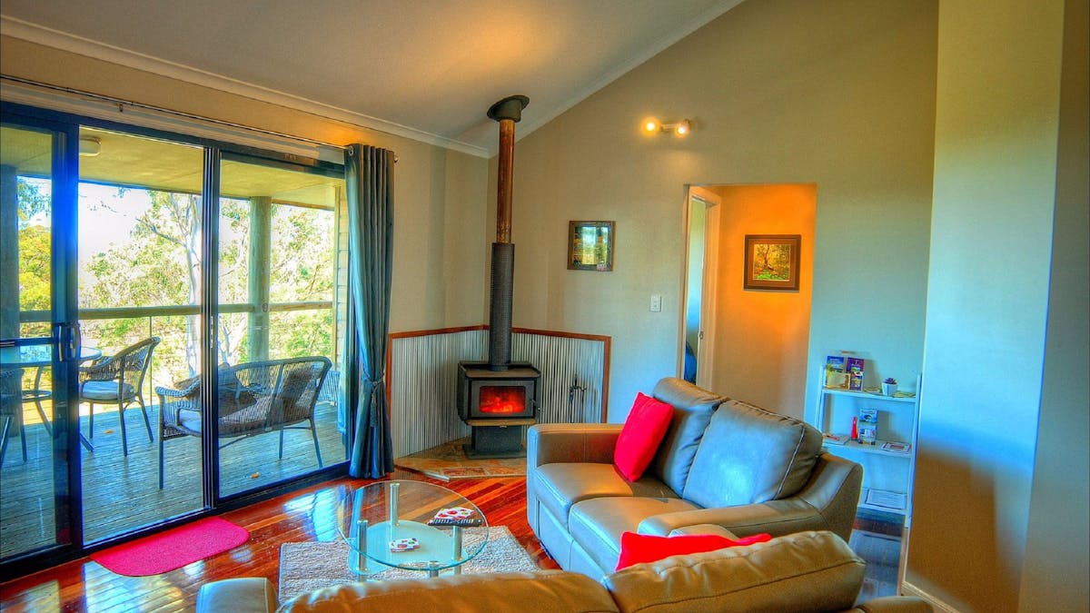 Inside one of their two bedroom cabins