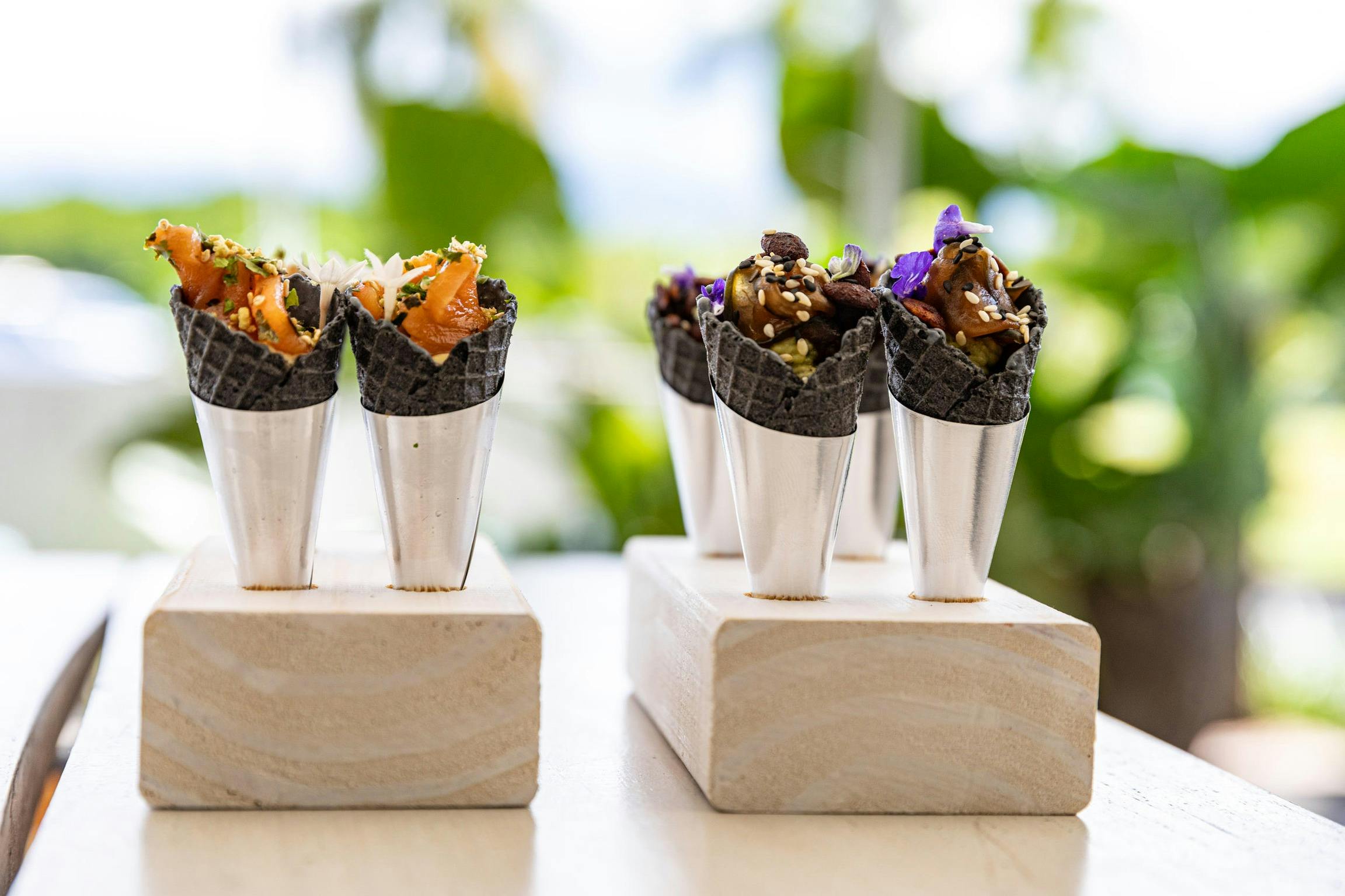 Mini waffle cones