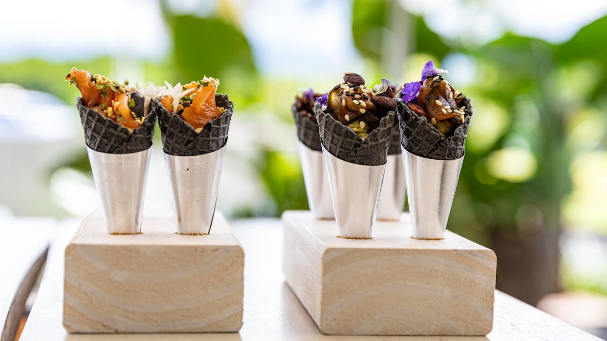 Mini waffle cones