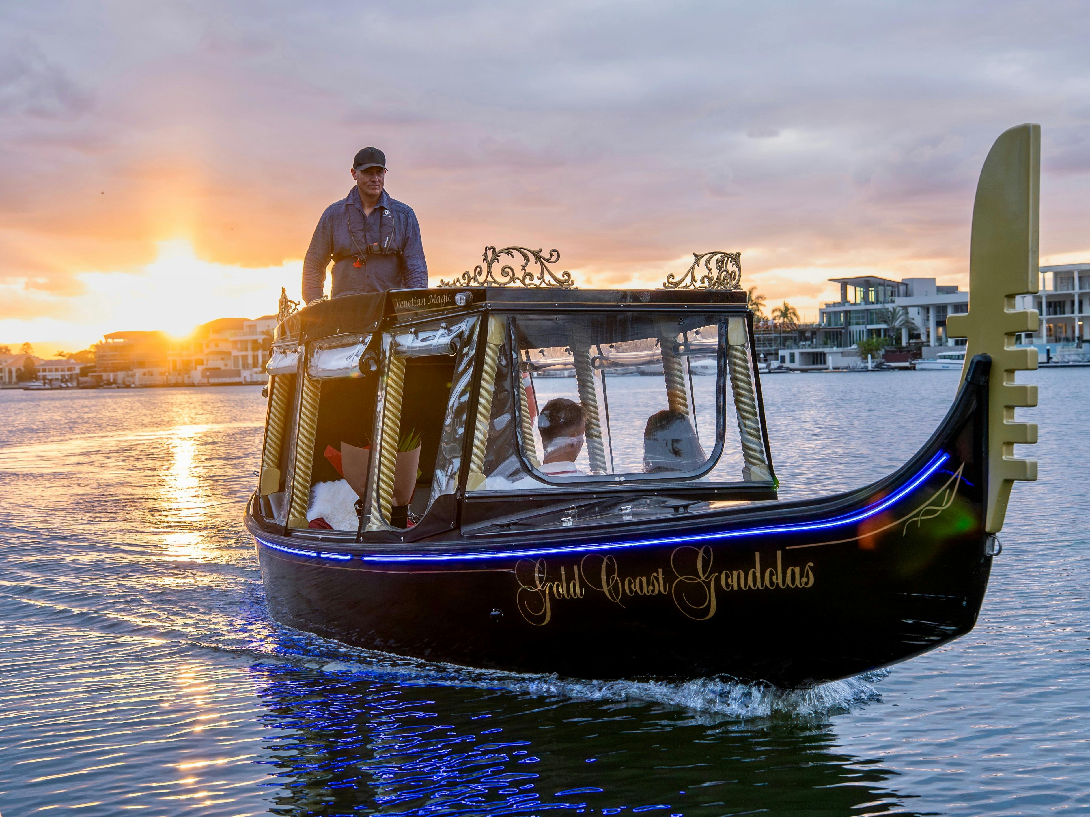 Experience the magic of the Gold Coast at golden hour with a breathtaking sunset gondola cruise