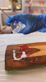 pouring resin