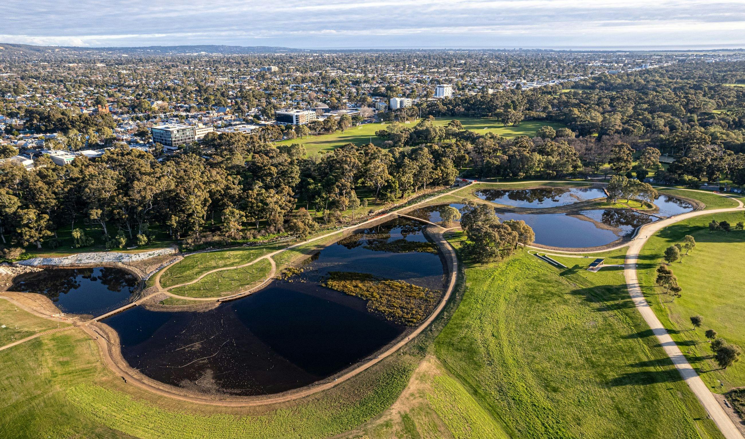 Drone view Wetlands