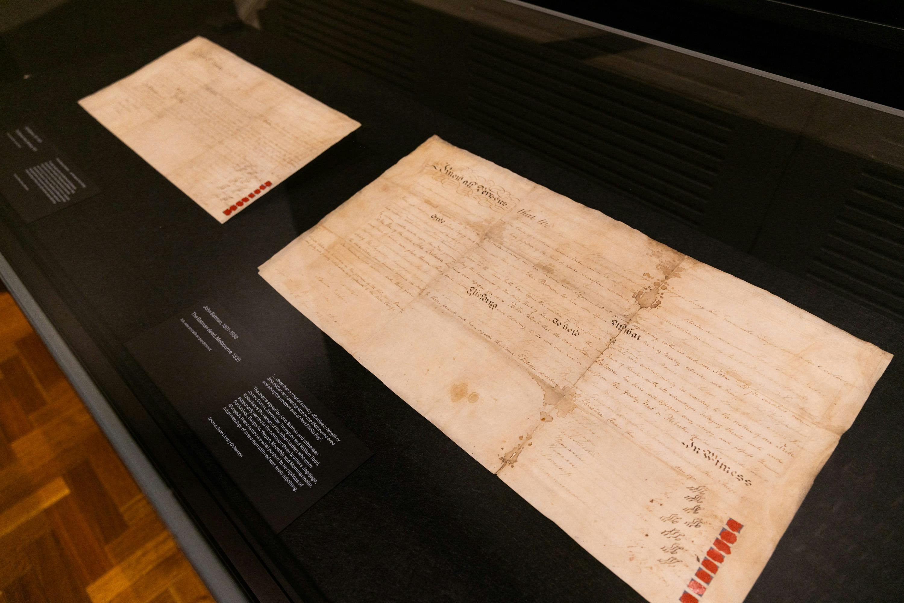 Inside State Library Victoria's Treaty exhibition