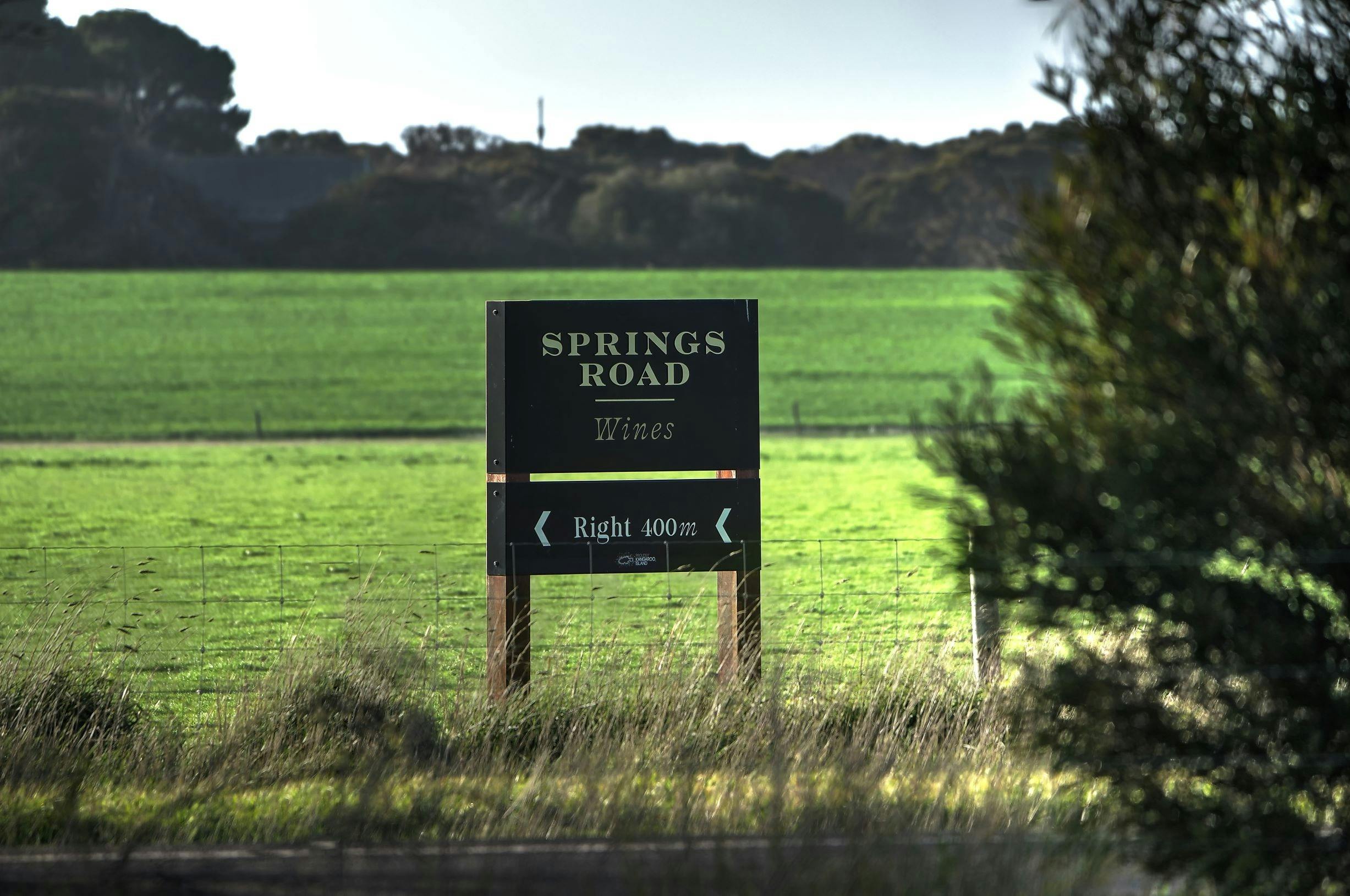 Sign to Springs Road