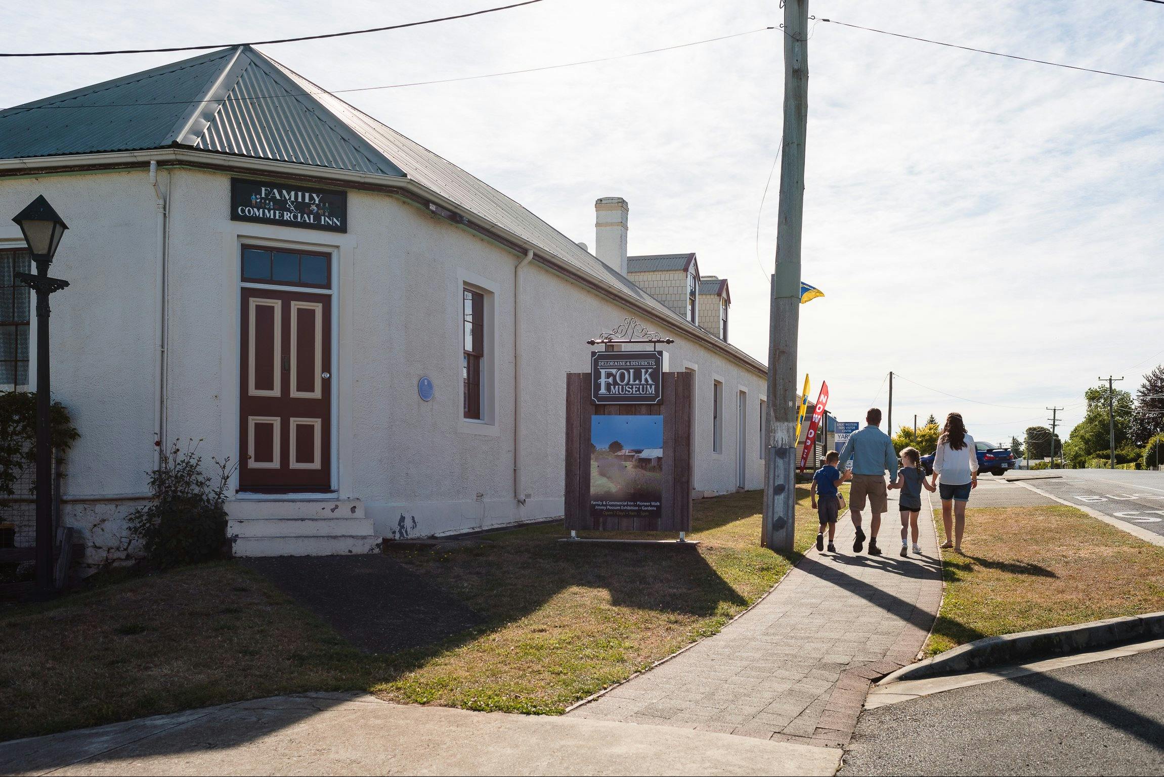 Family outing at Deloraine & Districts Folk Museum