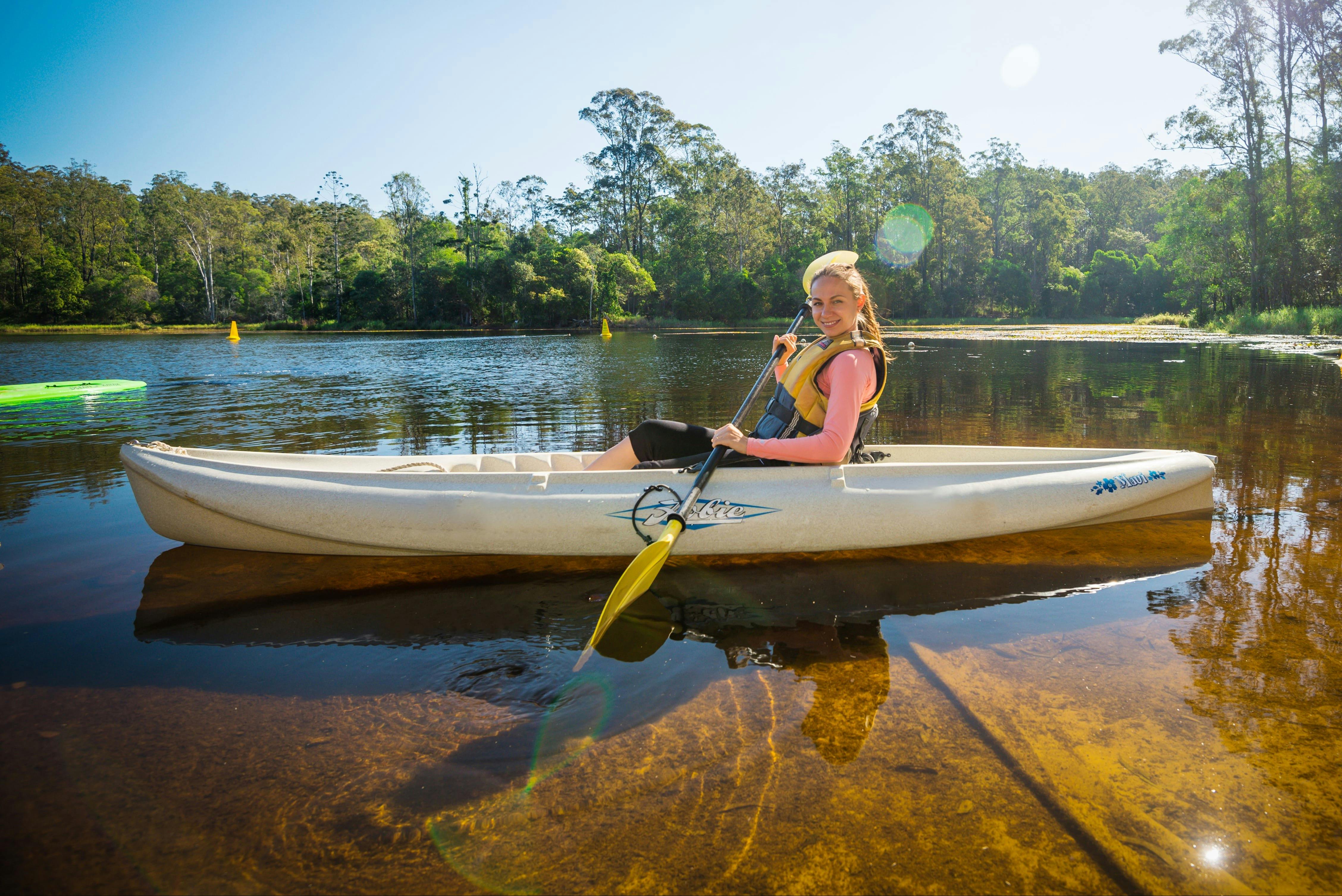 Paddling in the Enoggera Reservoir