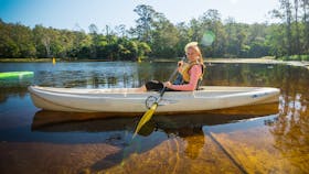 Kayaker at Enoggera Reservoir