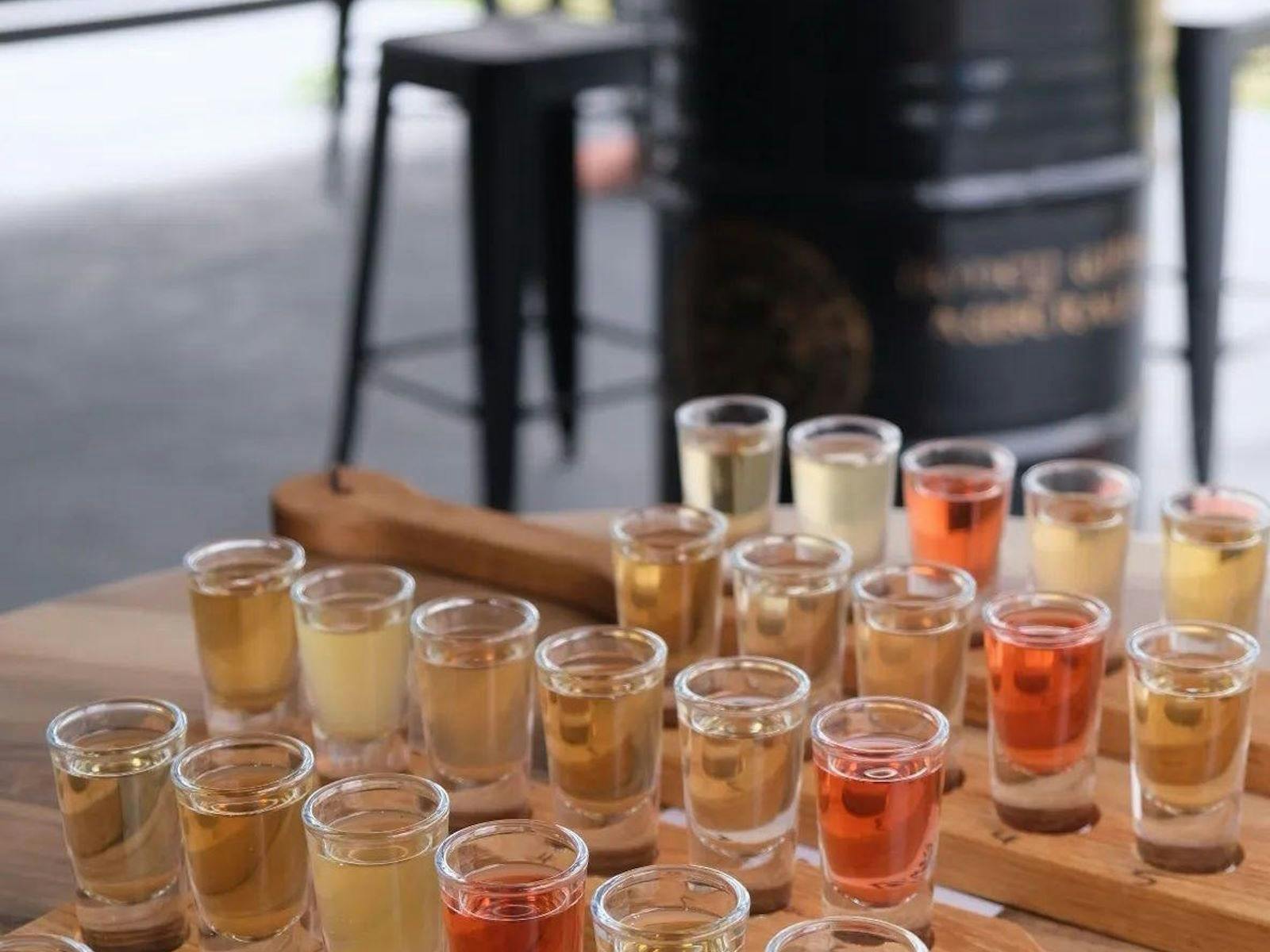 Mead tasting paddle